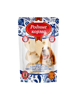 РОДНЫЕ КОРМА Светлые лакомство для собак пятачок свиной из шкурки 23гр купить  зоотовары для животных