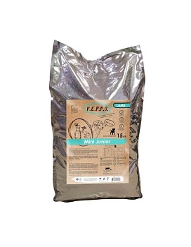 PEPPO Сухой корм для щенков Mini Junior Ягненок 15кг купить  зоотовары для животных
