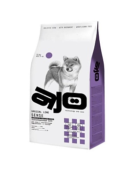 AJO Sense сузой для собак с чувствительным пищеварением с гречкой 12кг купить  зоотовары для животных
