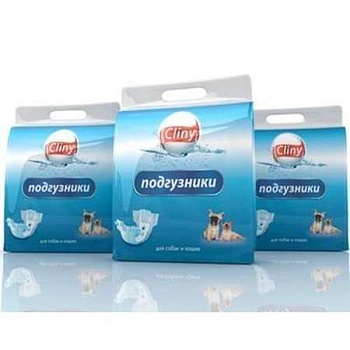 Cliny Подгузники для Собак и Кошек 5-10Кг Размер M 9Шт. купить  зоотовары для животных