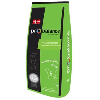 ProBalance Hypoallergenic Корм для собак 15кг купить  зоотовары для животных