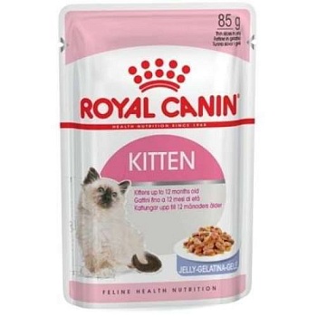 Royal Canin Kitten влажный корм для котят в период роста с 4-х до 12-х месяцев в желе 28х85г купить  зоотовары для животных