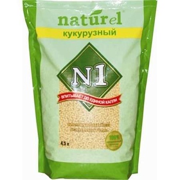 №1 Naturel Кукурузный Комкующийся 4,5л купить  зоотовары для животных