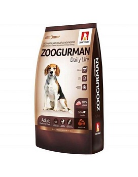 Зоогурман Daily Life сухой корм для собак средних и крупных пород Индейка 12кг купить  зоотовары для животных
