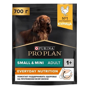 Pro Plan Small & Mini Adult сухой корм для собак мелких и карликовых пород 1 - 10 кг Курица 700гр купить  зоотовары для животных
