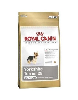 Royal Canin Yorkshire Terrier Junior Корм для Щенков Йоркширских Терьеров и Щенков Мелких Пород от 2 до 10 Мес 1.5кг купить  зоотовары для животных