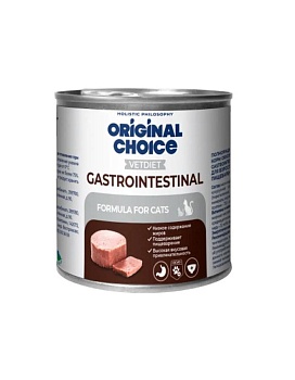 ORIGINAL CHOICE VETDIET Gastrointestinal ветеринарная диета для взрослых кошек с чувствительным пищеварением 14х240г купить  зоотовары для животных