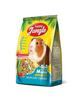HAPPY JUNGLE Корм для морских свинок 900гр купить  зоотовары для животных