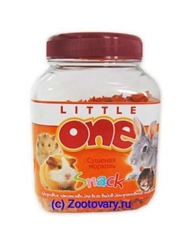 LITTLE ONE Лакомство для грызунов сушеная морковь 150г купить  зоотовары для животных
