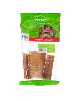 TiTBiT Трахея говяжья резаная - мягкая упаковка 70г купить  зоотовары для животных