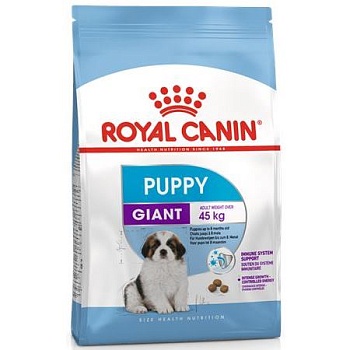 Royal Canin Giant Puppy Корм для Щенков Гигантских Пород в Возрасте от 2-Х до 8 Месяцев 15кг купить  зоотовары для животных