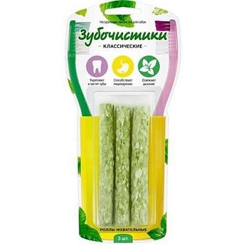 Зубочистики Ролы жевательные 3шт 76050274 купить  зоотовары для животных