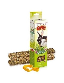 LITTLE ONE Палочки для морских свинок, кроликов и шиншилл с луговыми травами 2х55 г купить  зоотовары для животных