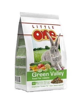 LITTLE ONE "Зеленая долина". Корм из разнотравья для кроликов 750гр купить  зоотовары для животных