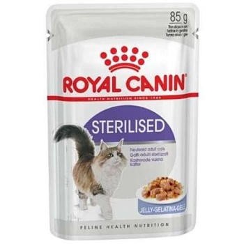Royal Canin Sterilised Jelly Влажный Корм в желе для Стерилизованных Кошек 28х85г купить  зоотовары для животных