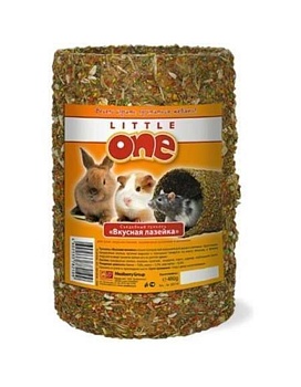 LITTLE ONE Лакомство-игрушка для грызунов Туннель большой 450г купить  зоотовары для животных