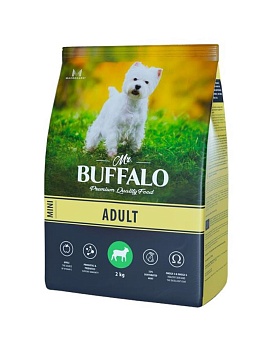 Mr.Buffalo B125 ADULT MINI сухой корм для собак мелких пород с Ягненком 2кг купить  зоотовары для животных
