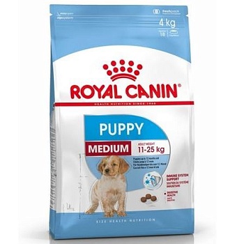ROYAL CANIN Medium Puppy сухой корм для щенков 14кг купить  зоотовары для животных
