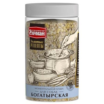 Четвероногий ГУРМАН Моментальная каша для собак "Богатырская" 300г купить  зоотовары для животных