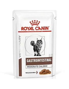 ROYAL CANIN GASTROINTESTINAL пауч ветеринарная диета для кошек при нарушении пищеварения, в период реабилитации и при истощении 28х85г купить  зоотовары для животных