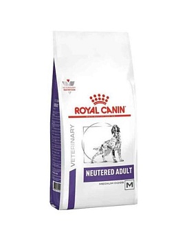 ROYAL CANIN VD NEUTERED ADULT ветеринарная диета для кастрированных собак средних размеров 9кг купить  зоотовары для животных