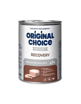 ORIGINAL CHOICE VETDIET Recovery ветеринарная диета для собак и кошек восстановительная диета 6х340г купить  зоотовары для животных