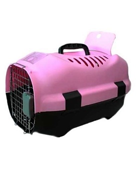 РОДНЫЕ МЕСТА Переноска для животных малая розовая D01р купить  зоотовары для животных