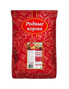 РОДНЫЕ КОРМА сухой корм для взрослых кошек телятина 10кг купить  зоотовары для животных
