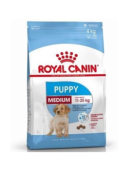 ROYAL CANIN Medium Puppy сухой корм для щенков 14кг купить  зоотовары для животных