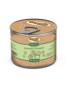 Organic Сhoice консервы для кошек ягненок с ягодами 12х240г купить  зоотовары для животных