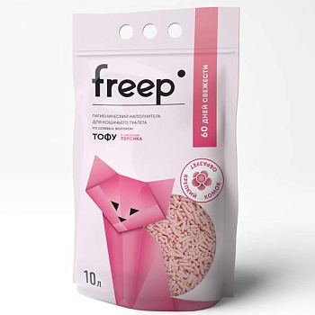 Freep Наполнитель Персик 10л купить  зоотовары для животных