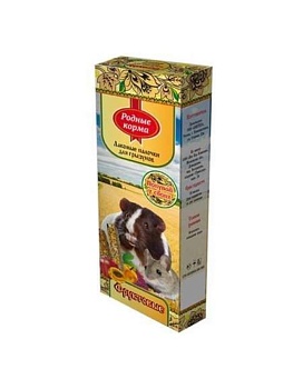 РОДНЫЕ КОРМА Зерновая палочка для грызунов Фруктовые 2х45гр купить  зоотовары для животных