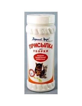 Верный Друг Присыпка для Уборки Жидких Выделений Животных 300 Гр купить  зоотовары для животных