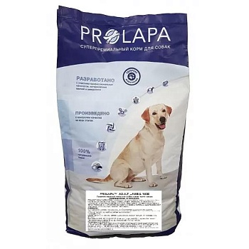 Prolapa Adult Lamb Rice полнорационный сухой корм для взрослых собак с чувствительным пищеварением ягненок рис 15кг купить  зоотовары для животных