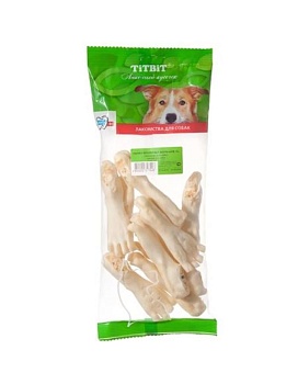 TiTBiT Лапки кроличьи большие XL - мягкая упаковка 100г купить  зоотовары для животных