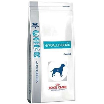 Royal Canin VET Hypoallergenic DR21 (Гиппоаллерд. Канин) Диета для собак с пищевой аллергией/непереносимостью 14кг купить  зоотовары для животных