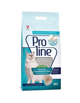 Proline комкующийся бентонитовый наполнитель для кошачьего туалета с ароматом марсельского мыла 10л купить  зоотовары для животных
