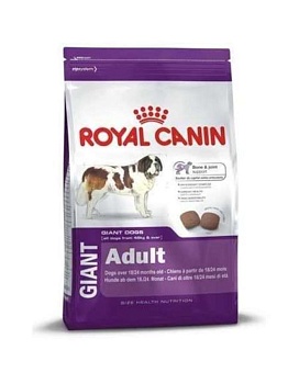 Royal Canin Giant Adalt Корм для Собак Гигантских Пород Старше 18/24 Месяцев 15кг купить  зоотовары для животных