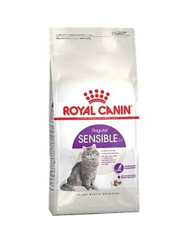 Royal Canin Sensible 33 сухой корм для кошек привеледливых к еде 15кг купить  зоотовары для животных