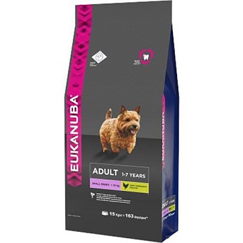 EUKANUBA ADULT SMALL BREED сухой корм для взрослых собак мелких пород 15кг купить  зоотовары для животных