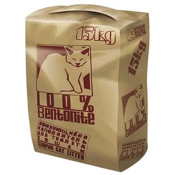Pi-Pi-Bent No Name комкующийся бентонитовый наполнитель для кошек 15кг купить  зоотовары для животных