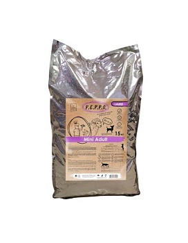 PEPPO Сухой корм для собак Mini Adult Ягненок 15кг купить  зоотовары для животных