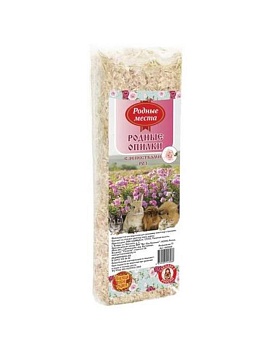 РОДНЫЕ МЕСТА литров родные опилки с лепестками роз 20л, 6шт купить  зоотовары для животных