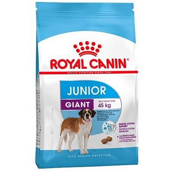 Royal Canin Giant Junior Корм для Щенков Гигантских Пород с 8 до 18/24 Месяцев 15кг купить  зоотовары для животных