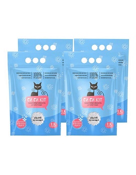 Сиси-Кэт Наполнитель Силикагелевый 8х3,8л купить  зоотовары для животных