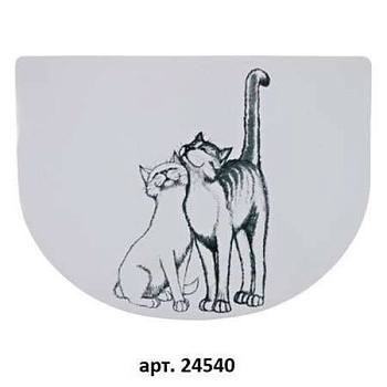 TRIXIE 24540 Коврик под миску ``Кошечка`` 40*30см купить  зоотовары для животных