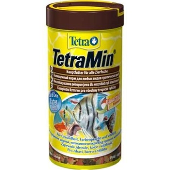 TETRA Min Основной корм для аквариумных рыб хлопья 100мл. купить  зоотовары для животных