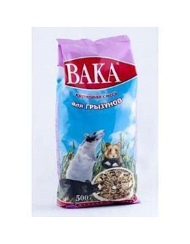 ВАКА Высокое Качество корм для грызунов 500гр купить  зоотовары для животных