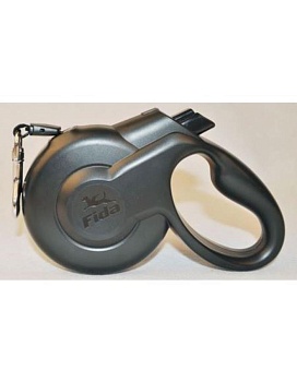 Fida Styleash Стильная рулетка 5м с выдвижным шнуром для собак мелких пород до 15 кг черная 5135570 купить  зоотовары для животных