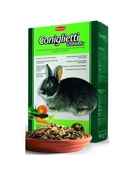 PADOVAN GRANDMIX coniglietti для декоративных кроликов 850гр купить  зоотовары для животных